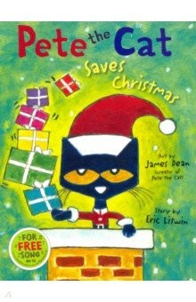 Книга Pete the Cat Saves Christmas на ReadRate.com книга Pete the Cat Saves Christmas