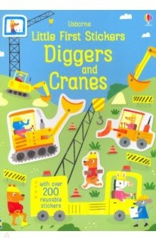 Книга Little First Stickers: Diggers and Cranes на ReadRate.com книга Little First Stickers: Diggers and Cranes