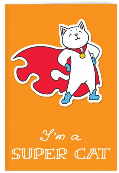 Книга I am a supercat! Тетрадь общая (А5, 48 л., накидки, клетка-стандарт) на ReadRate.com книга I am a supercat! Тетрадь общая (А5, 48 л., накидки, клетка-стандарт)