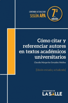 Книга C?mo citar y referenciar autores en textos acad?micos universitarios на ReadRate.com книга C?mo citar y referenciar autores en textos acad?micos universitarios