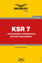 книга KSR 7 – stosowanie w jednostkach sektora publicznego