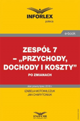 книга Zesp?ł 7 - "Przychody, dochody i koszty" po zmianach