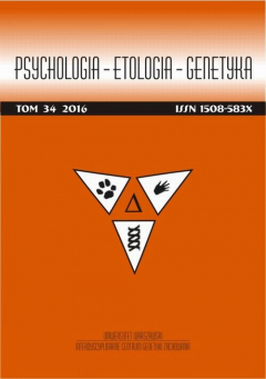 Книга Psychologia-Etologia-Genetyka nr 34/2016 на ReadRate.com книга Psychologia-Etologia-Genetyka nr 34/2016