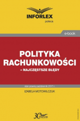 книга Polityka rachunkowości – najczęstsze błędy
