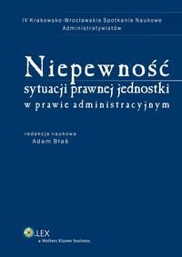 Книга Niepewność sytuacji prawnej jednostki w prawie administracyjnym на ReadRate.com книга Niepewność sytuacji prawnej jednostki w prawie administracyjnym