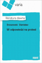 книга W odpowiedzi na protest