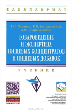 Книга Товароведение и экспертиза пищевых концентратов и пищевых добавок: Учебник. 2-e изд., испр. и доп. Иванова Т.Н., Позняковский В.М., Добровольский В.Ф на ReadRate.com книга Товароведение и экспертиза пищевых концентратов и пищевых добавок: Учебник. 2-e изд., испр. и доп. Иванова Т.Н., Позняковский В.М., Добровольский В.Ф