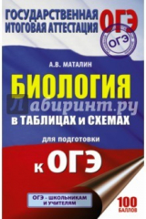книга ОГЭ. Биология. В таблицах и схемах для подготовки