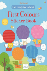 книга First Colours Sticker Book