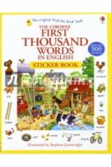 книга First 1000 Words in English - Sticker Book