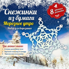 Книга Снежинки из бумаги. Морозное утро (набор из 8 цветных заготовок) на ReadRate.com книга Снежинки из бумаги. Морозное утро (набор из 8 цветных заготовок)