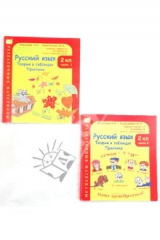 книга Русский язык 2класс: Теория в таблицах. Практика: раздаточный материал. В 2-х частях.