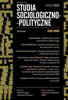 Книга Studia Socjologiczno-Polityczne 1(12)2020 на ReadRate.com книга Studia Socjologiczno-Polityczne 1(12)2020