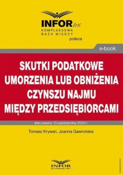 Книга Skutki podatkowe umorzenia lub obniżenia czynszu najmu między przedsiębiorcami на ReadRate.com книга Skutki podatkowe umorzenia lub obniżenia czynszu najmu między przedsiębiorcami