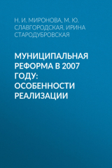 книга Муниципальная реформа в 2007 году: особенности реализации