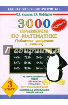 Книга 3000 новых примеров по математике. Табличное умножение и деление. 3 класс на ReadRate.com книга 3000 новых примеров по математике. Табличное умножение и деление. 3 класс