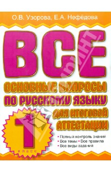 Книга Все основные вопросы по русскому языку для итоговой аттестации. 1 класс на ReadRate.com книга Все основные вопросы по русскому языку для итоговой аттестации. 1 класс