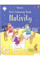 книга First Colouring Book: Nativity