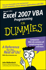 книга Excel 2007 VBA Programming For Dummies