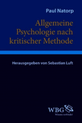 книга Allgemeine Psychologie nach kritischer Methode