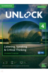 книга Unlock. Level 4. Listening, Speaking & Critical Thinking. Student's Book + Mob App and Online Workbo