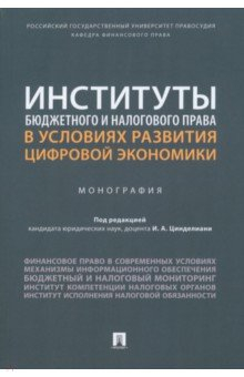 книга Институты бюджетного и налогового права в условиях развития цифровой экономики. Монография