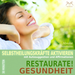 Книга Restaurate! Gesundheit - Selbstheilungskr?fte aktivieren mit Autosuggestion und Affirmationen - Selbstheilung, Immunsystem st?rken mit spezieller Entspannungsmusik 432 Hz (Ungek?rzt) на ReadRate.com книга Restaurate! Gesundheit - Selbstheilungskr?fte aktivieren mit Autosuggestion und Affirmationen - Selbstheilung, Immunsystem st?rken mit spezieller Entspannungsmusik 432 Hz (Ungek?rzt)