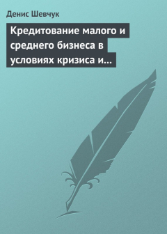 Книга Кредитование малого и среднего бизнеса в условиях кризиса и финансовой нестабильности на ReadRate.com книга Кредитование малого и среднего бизнеса в условиях кризиса и финансовой нестабильности